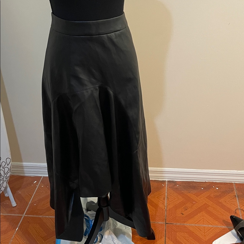 Zara Elegant Black High-Low Skirt